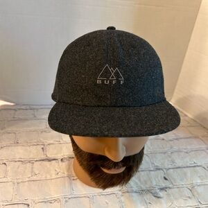 BUFF ORIGINAL BLACK CAP ADJUSTABLE 50% WOOL 50% POLYESTER MENS ONE SIZE